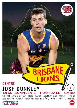 2024 AFL TeamCoach - Scanlens Die Cut #7 Josh Dunkley Front